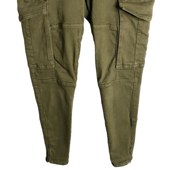 Zara Women's Green Khaki Cargo Skinny Jeans - Picture 3 of 7
